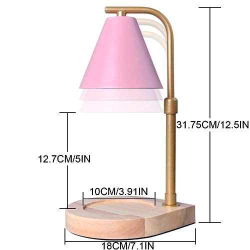 Candle Warmer Lamp with Timer - Electric Candle Lamp Warmer, Birthday Gifts for Women, for Mom, House Warming Gifts New Home, Candle Warmer for Jar Candles with 2 Bulbs BlackGold