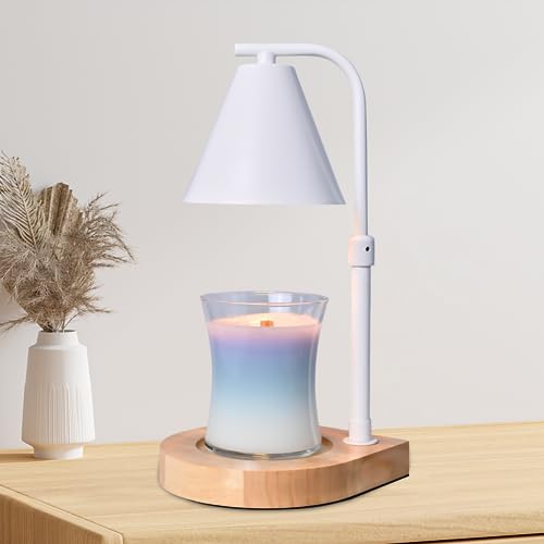 Candle Warmer Lamp with Timer - Electric Candle Lamp Warmer, Birthday Gifts for Women, for Mom, House Warming Gifts New Home, Candle Warmer for Jar Candles with 2 Bulbs BlackGold