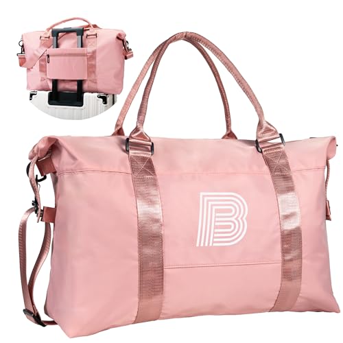 Graduation Gifts for Girls, Initial Travel Duffel Bag, Sports Bag, Personalized Weekender Bag，Monogram Overnight Bag Gift for Grandmother,Birthday Gifts Personalized Gifts (Letter M)