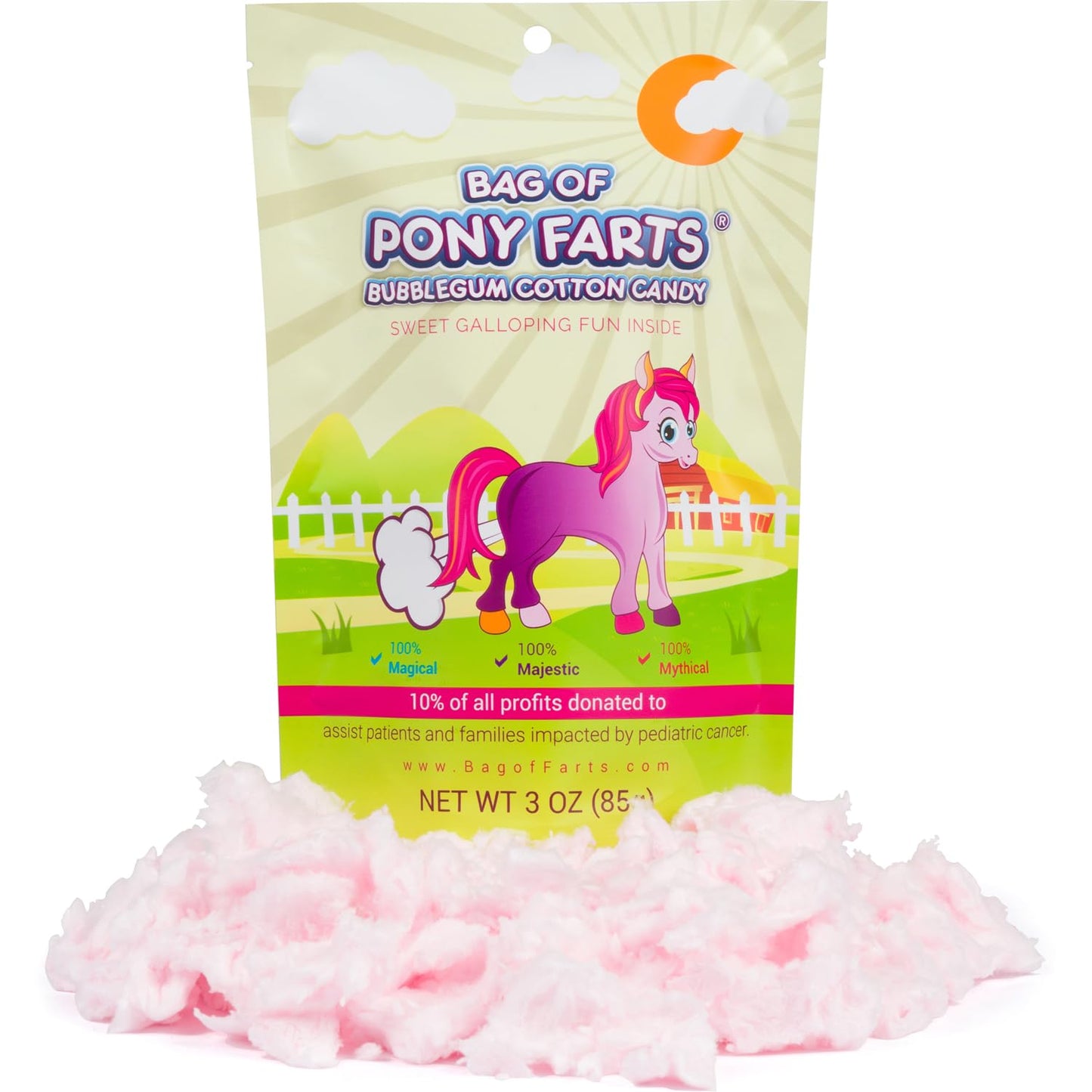 Bag Of Zombie Farts Green Apple Cotton Candy, 1 pack / 3 ounces