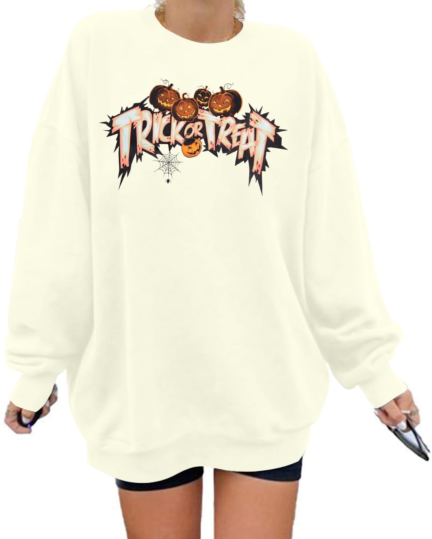 ASTANFY Halloween Sweatshirts for Women in My Spooky Era sweater Teacher shirts book Graphic Sweatshirt Long Sleeve Pullover