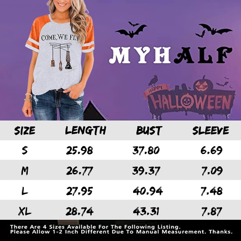 Teacher Halloween Shirt Spooky Tshirt: Teaching My Boos Tee - Womens Cute Ghost T Shirt Casual Short Sleeve Fall Tops