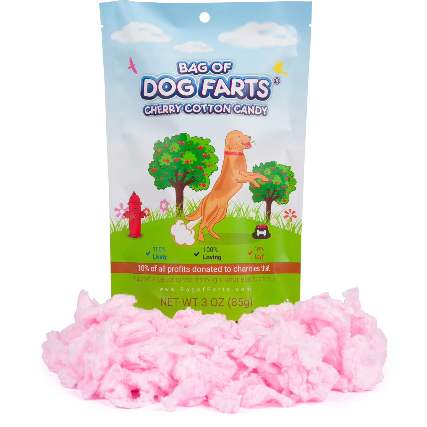 Bag Of Zombie Farts Green Apple Cotton Candy, 1 pack / 3 ounces