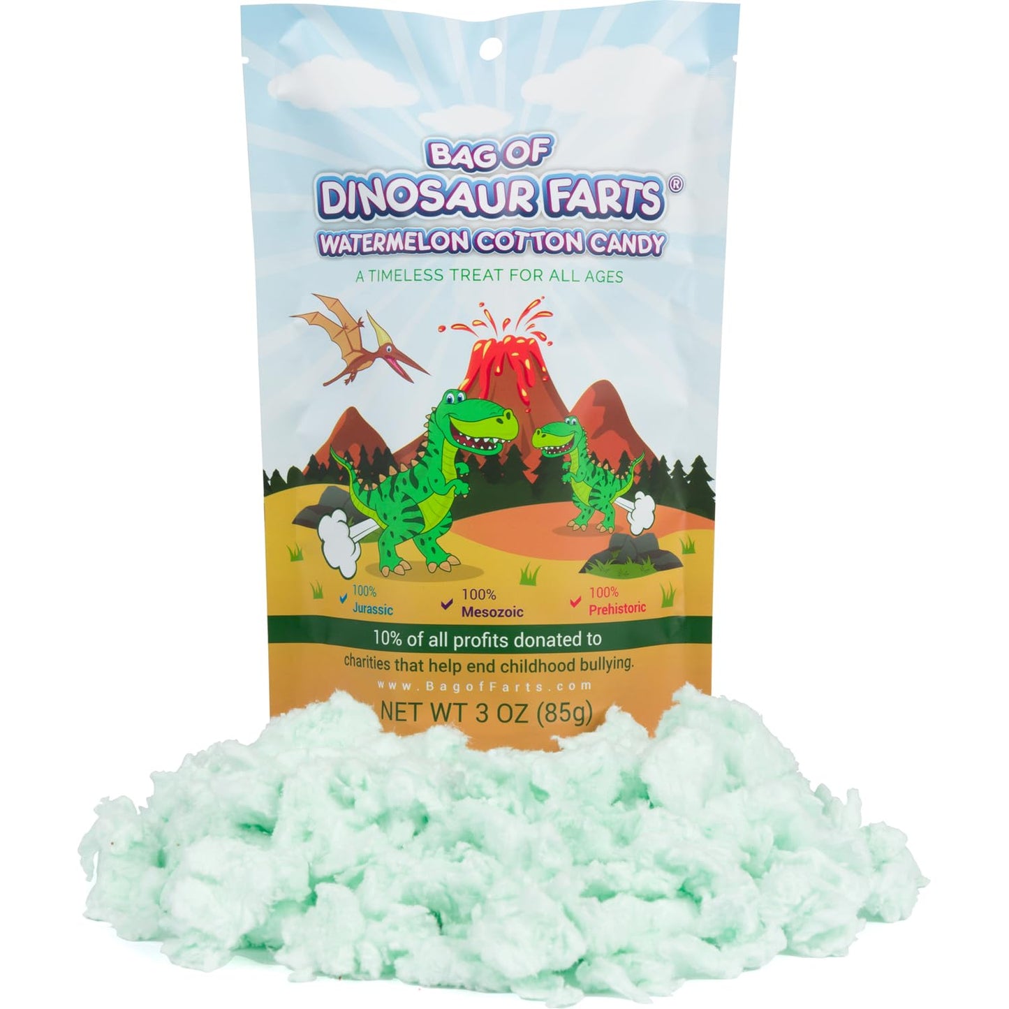 Bag Of Zombie Farts Green Apple Cotton Candy, 1 pack / 3 ounces