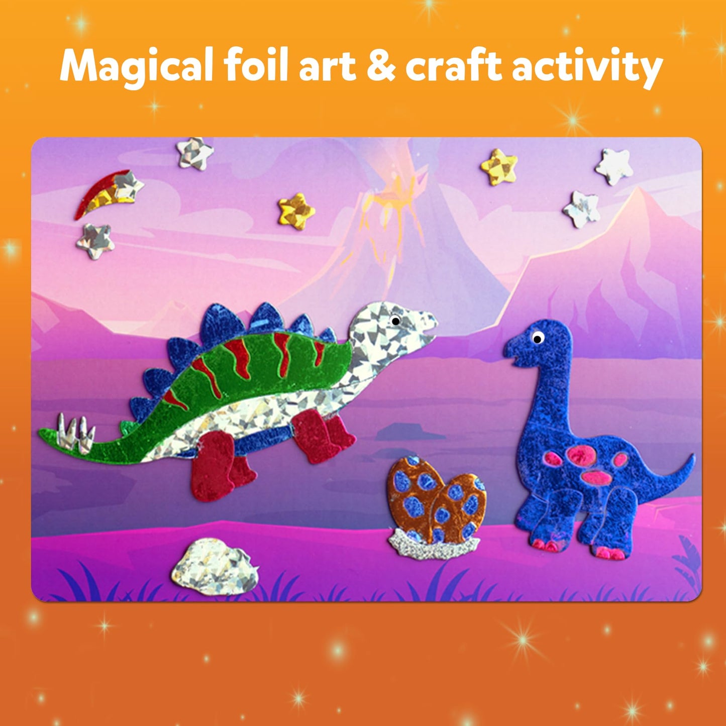 Skillmatics Art & Craft Activity - Foil Fun Holiday Magic, No Mess Art for Kids, Christmas Craft Kits & Supplies, DIY Creative Activity, Gifts for Boys & Girls Ages 4, 5, 6, 7, 8, 9