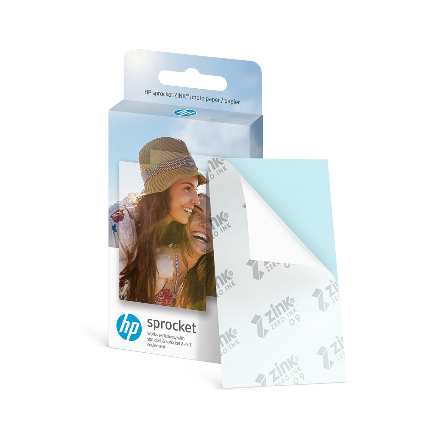 HP Sprocket Select Portable 2.3x3.4" Instant Photo Printer (Eclipse) Print Pictures on Zink Sticky-Backed Paper from your iOS & Android Device.,White