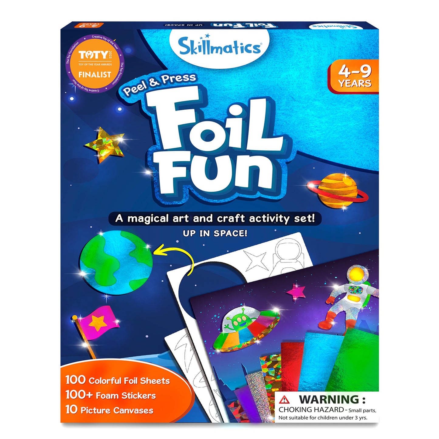 Skillmatics Art & Craft Activity - Foil Fun Holiday Magic, No Mess Art for Kids, Christmas Craft Kits & Supplies, DIY Creative Activity, Gifts for Boys & Girls Ages 4, 5, 6, 7, 8, 9