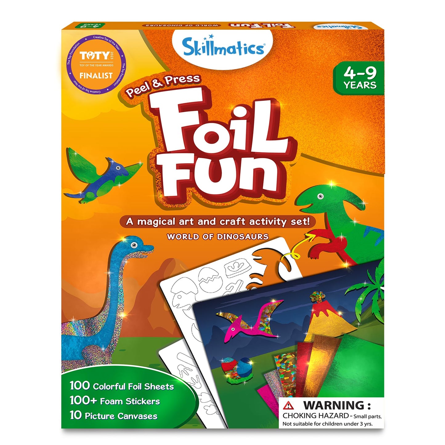 Skillmatics Art & Craft Activity - Foil Fun Holiday Magic, No Mess Art for Kids, Christmas Craft Kits & Supplies, DIY Creative Activity, Gifts for Boys & Girls Ages 4, 5, 6, 7, 8, 9