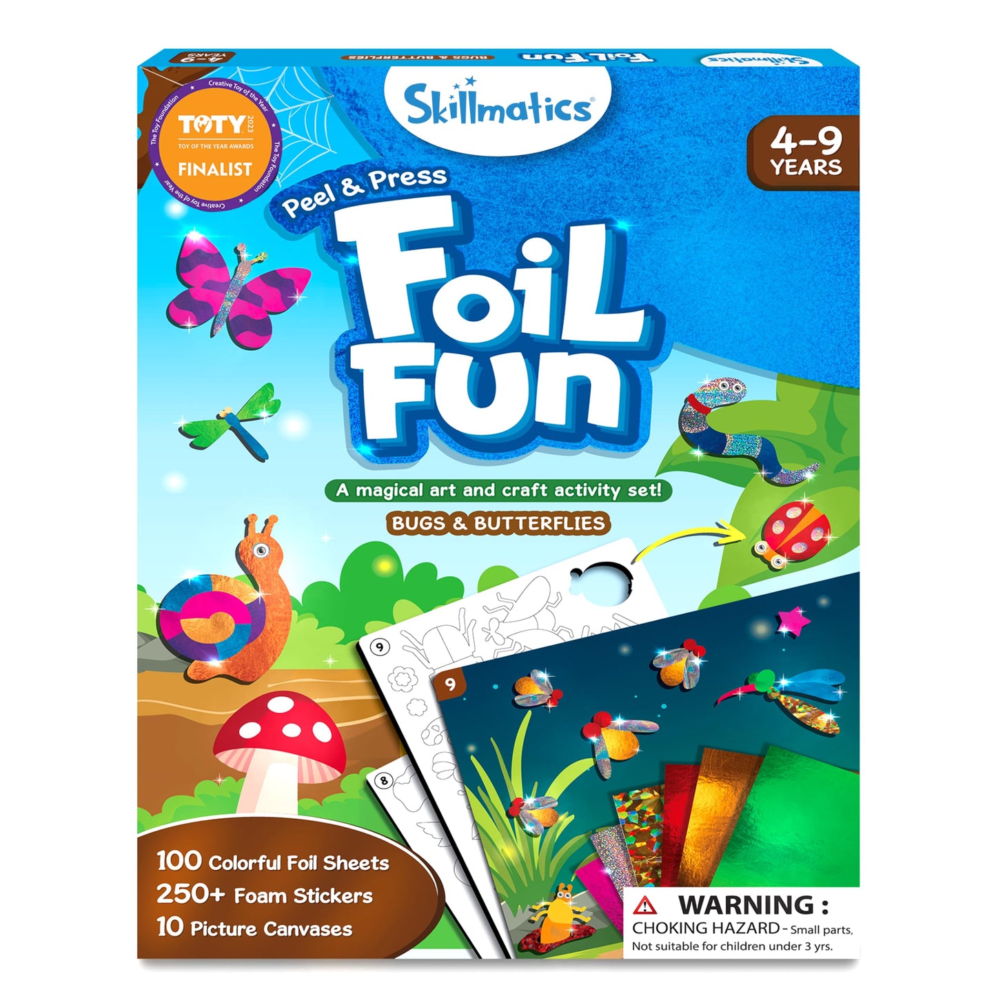 Skillmatics Art & Craft Activity - Foil Fun Holiday Magic, No Mess Art for Kids, Christmas Craft Kits & Supplies, DIY Creative Activity, Gifts for Boys & Girls Ages 4, 5, 6, 7, 8, 9